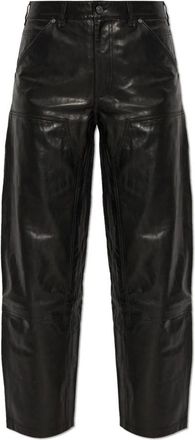 AllSaints Broeken, Dames, Zwart, 2Xs, Leer, Lederbroek Manta