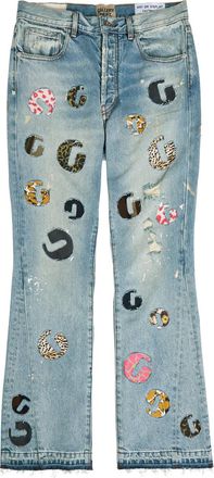 Gallery Dept. Time La Flare Patchwork Flared-leg Jeans - Indigo - 32 (W32 / M)