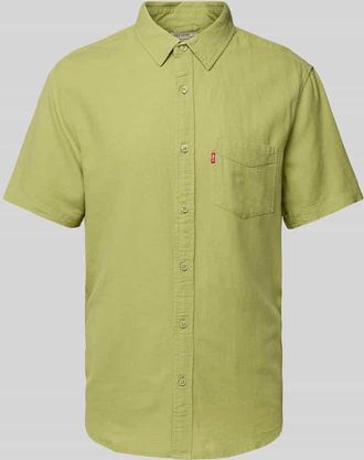 Levi's Freizeithemd aus Leinen-Viskose-Mix mit Baumwoll-Anteil in Gruen, Gr&ouml;&szlig;e M