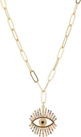 Eyecandy LA Bright Eye Necklace
