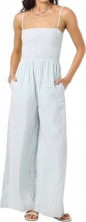 O'Neill Aiyana Plaid Jumpsuit In Winter White