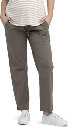 Ripe Philly Wide Leg Cotton Maternity Pants in Moss at Nordstrom, Size X-Large
