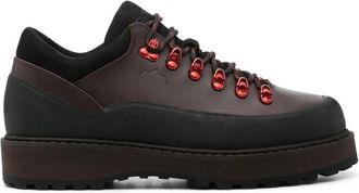 Diemme Bruin Leren Veterschoenen met Panelen - Heren - Veterschoenen - Bruin - 46 EU - Leer - Schoenen