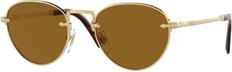 Persol PO2491S Polarized 1123M2 Mens Sunglasses Brown Size 49