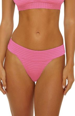 Isabella Rose Taylor Maza Maui Banded Bikini Bottoms in Rosy at Nordstrom, Size Small