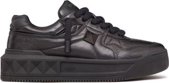 Valentino Garavani Black One Stud Sneakers