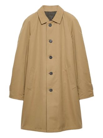 Prada Cappotto con logo - Toni neutri