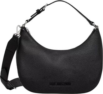 Love Moschino Hobo Bag - Dames - Schoudertassen - Zwart - ONE Size - Leer - Tassen