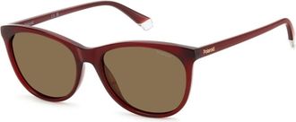 Polaroid Sunglasses, female, Red, 55 MM, 4161/S Lhf(Sp) Sunglasses