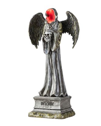Glitzhome Handmade Halloween Lighted Grim Reaper Porch D&eacute;cor With Timer