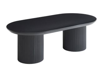 Vente-Unique Mesa de centro de MDF - Negro - LORIMILA