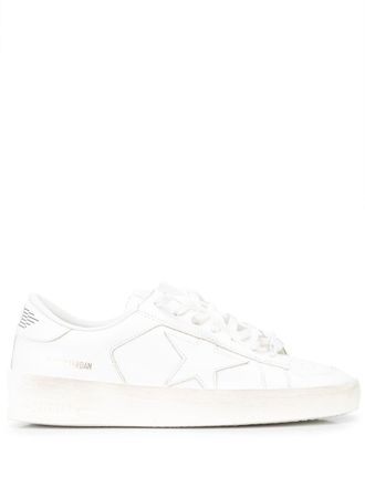 Golden Goose Flat Shoes Optic White