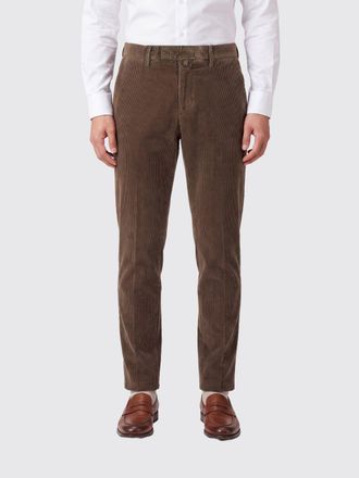 BRIGLIA 1949 Slim Fit Cotton Velvet Chino Trousers