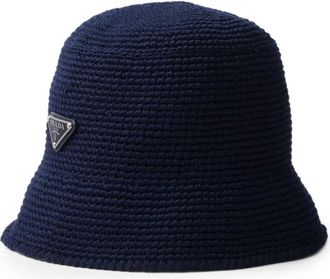 Prada Cappello bucket alluncinetto - Blu