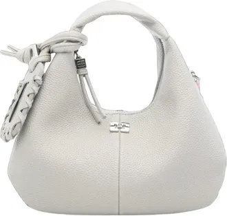 Ganni Tote Bag - Dames - Handtassen - Grijs - ONE Size - Leer - Tassen