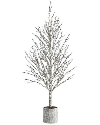 Nearly Natural 4Ft Snowed Twig Artificial Tree
