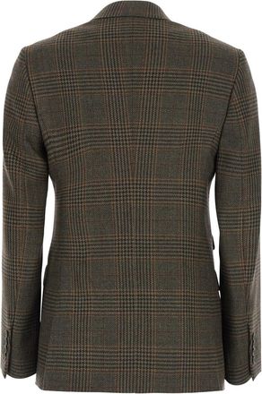 Max Mara Womens Jacket Mxmdeserto Brown Wool Blazers