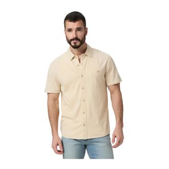 Paige Carillo Short Sleeve Shirt - male - PAIGE - Short Sleeve Shirts - Beige - XL - Shirts