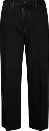 Dsquared2 Straight-Leg Black Pants With Five Pockets