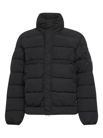 C.P. Company zip padded jacket - men - Polyamide/Duck Down/Feather - S - Black