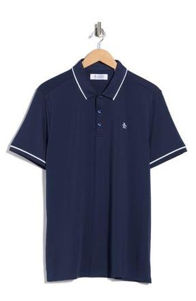 Original Penguin Tipped Knit Polo in Black Iris at Nordstrom Rack, Size Xx-Large