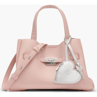 DKNY Bryar Small Satchel with Heart Dangle in Pale Blush at Nordstrom