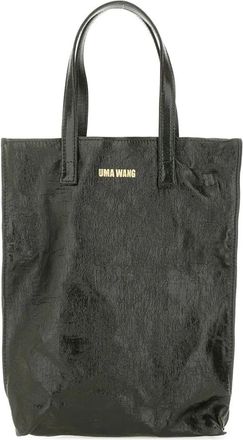 Uma Wang Small Shop Bag Canvas - - Bags - Donna - Verde - ONE SIZE