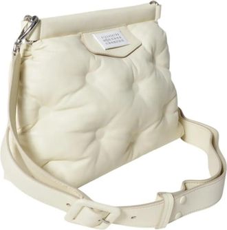 Maison Margiela Hobo Bags - Glam Slam Classique Padded Small Cream - Gr. unisize - in Wei&szlig; - f&uuml;r Damen