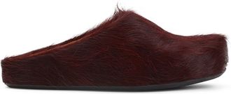 Marni Wild Cherry Calf Hair Fussbett Sabot Mules-Uomo