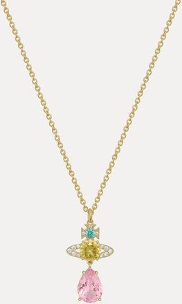 Vivienne Westwood Ismene Drop Pendant Necklace Gold-lt-turquoise-yellow-pink-white Gold-lt-turquoise-yellow-pink-white Women