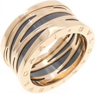 Bulgari Pink Gold (18K) Ceramic Band Ring (Pre-Owned)