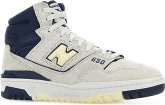 New Balance Unisex Multicolor Leather And Suede 650 Sneakers Seasalt