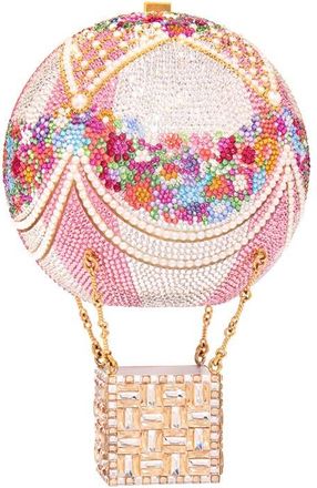 Judith Leiber Hot Air Balloon Crystal Minaudi&egrave;re in Champagne Rose Multi at Nordstrom
