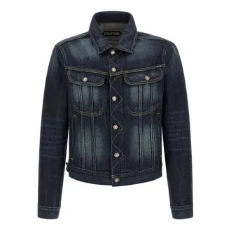 Tom Ford Heren, Jassen, Blauw, Maat: L Denim