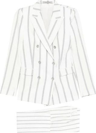 Tagliatore Kostuums, Dames, Wit, M, Katoen, Parigi Blazer
