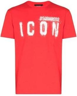 Dsquared2 Icon Cool Fit T-Shirt - Heren - T-shirts - Rood - S - Katoen - Tops