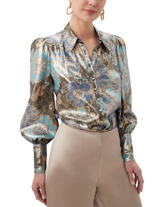 Trina Turk Sagittarius Silk-Blend Top