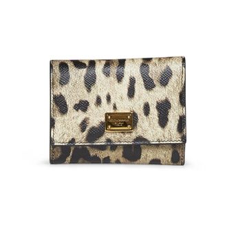 Dolce & Gabbana Wallets & Cardholders, female, Multicolor, Size: ONE SIZE Leopard-print Dauphine Wallet