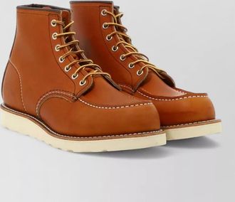 Red Wing Shoes leather classic moc ankle boots