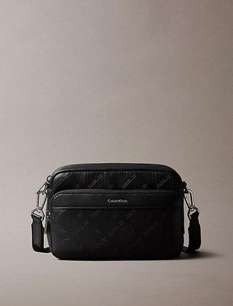 Calvin Klein Bolso Bandolera Tipo C&aacute;mara Con Logo Con Emblema Grabado