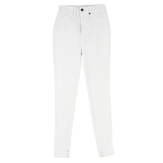 Rodarte White High Waisted Skinny Fit Jeans Size XXS
