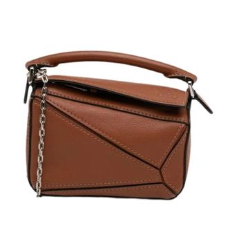 Loewe Pre-owned Mini Bags, female, Brown, Size: ONE SIZE Pre-owned Nano Puzzle