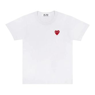 Comme Des Garçons Heren, Tops, Wit, Maat: XS Katoen