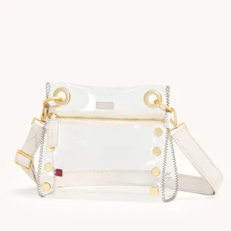 Hammitt Hammitt Tony Clear Calla Lily White Brushed Gold Sml