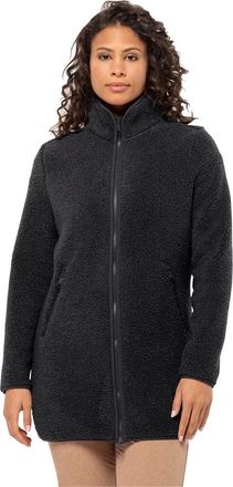 Jack Wolfskin Womens High Curl Fleece Coat - Black