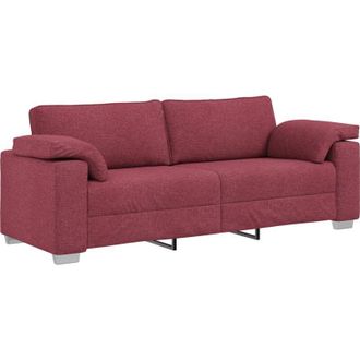 vidaXL Sof&aacute; Rojo Vino 219 X 77 X 82 Cm Tela Vidaxl