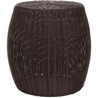 Yaheetech Household Essentials Resin Wicker Side Table, Brown