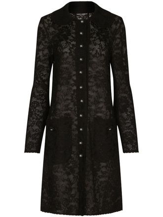 Dolce & Gabbana Jack met kant - Zwart