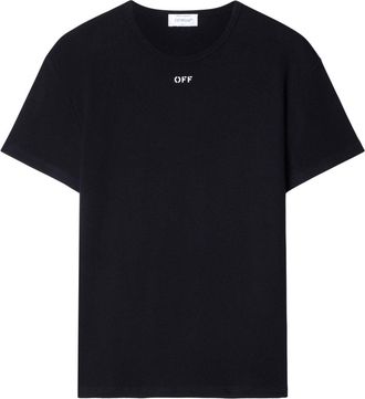 Off-white Off Stamp T-Shirt - men - Spandex/Elastane/Cotton - M - Black