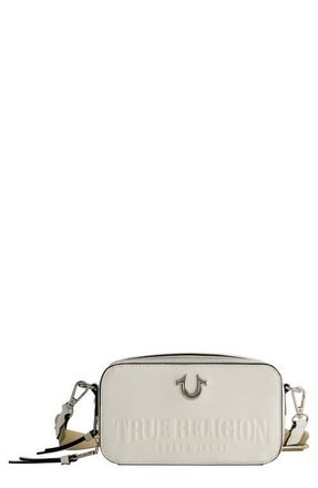 True Religion Double-Zip Horseshoe Camera Bag in White at Nordstrom